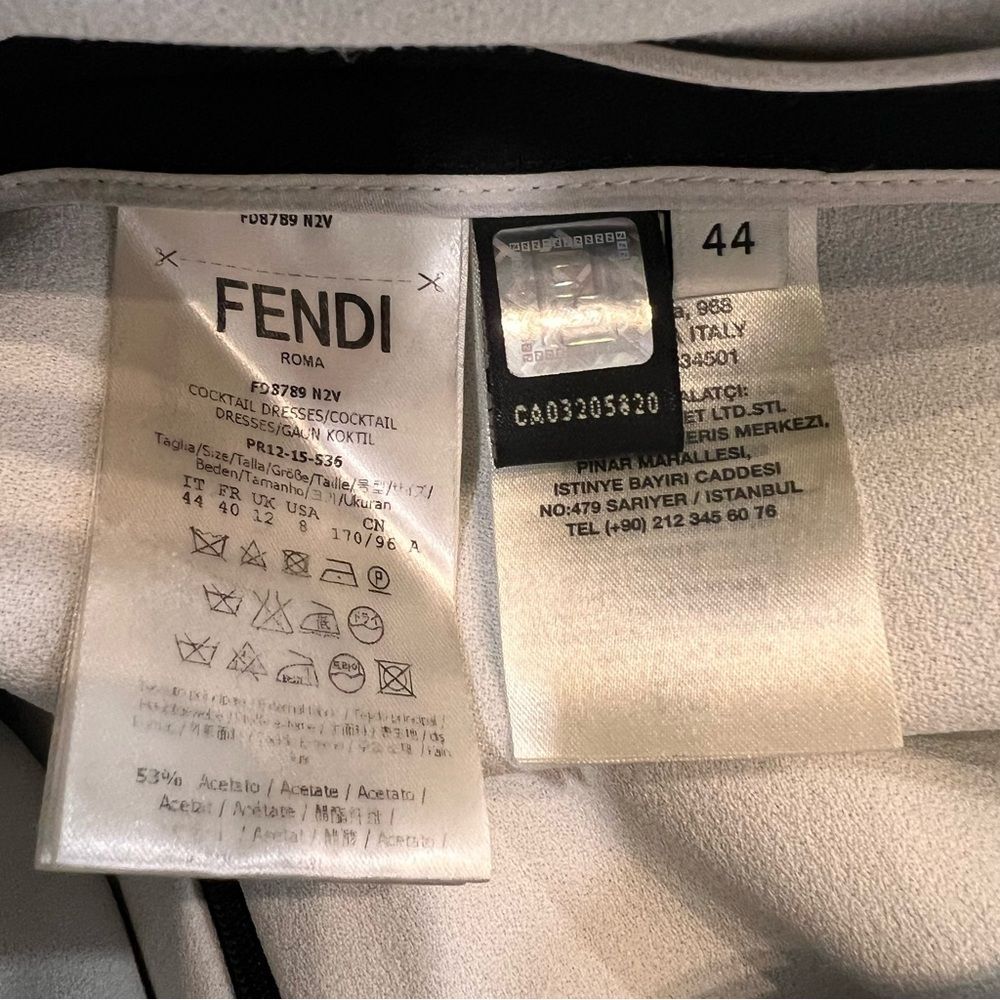 Fendi Black Sleeveless Sheath Dress - Picture 12 of 12